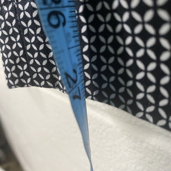 J Jill Women Sz 8 Pants Trousers Stretch Straight Leg Side Zip Career Navy White - Picture 11 of 11